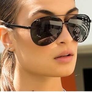 Quay Australia Black Aviator Sunglasses